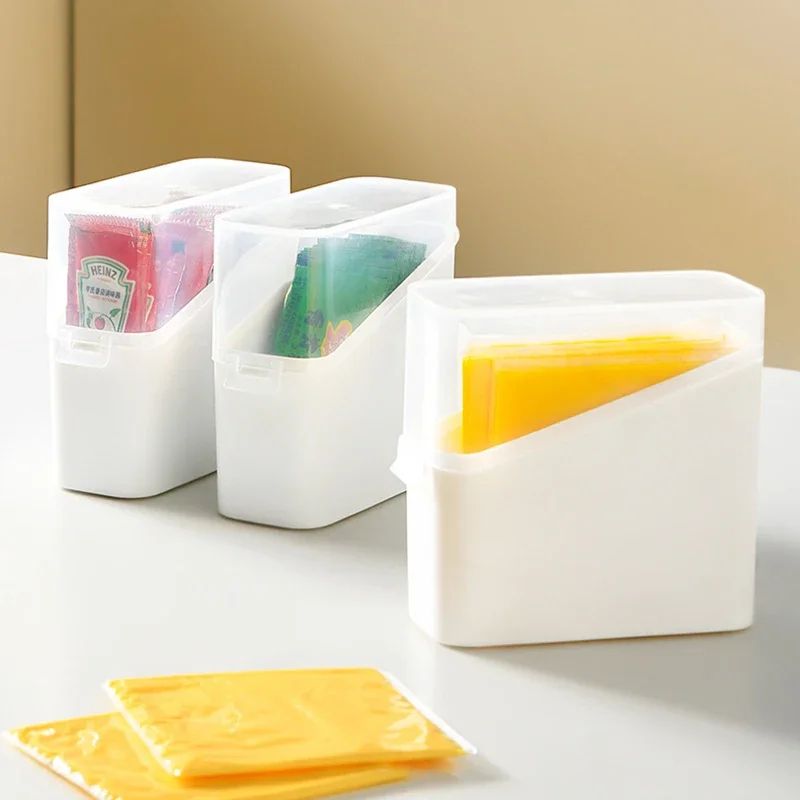 3 Piece Cheese Storage Box Set Refrigerator Food Organizer