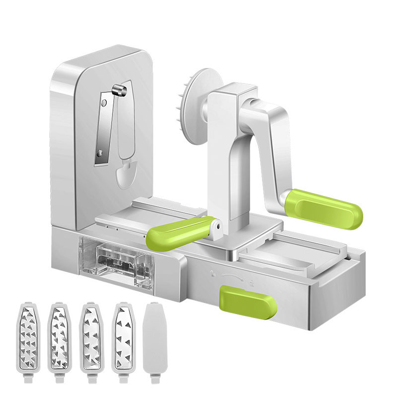 Best Veggie Spiral Slicer Blades Zucchini Noodle Maker Curly Fry Chopper Cutter Pasta Spaghetti Maker