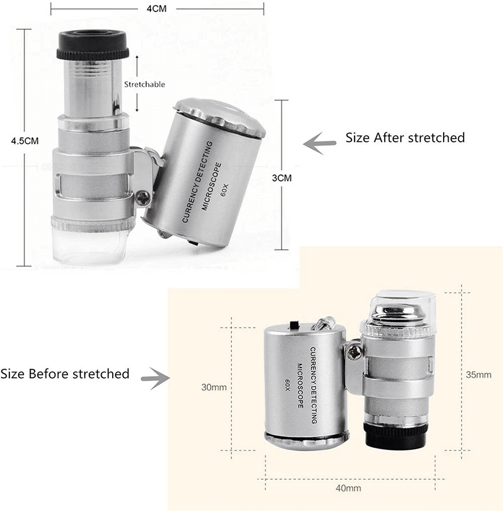 Magnifying Loupe with LED Light for Jewelers & Watchmakers Portable Jewelry Magnifier