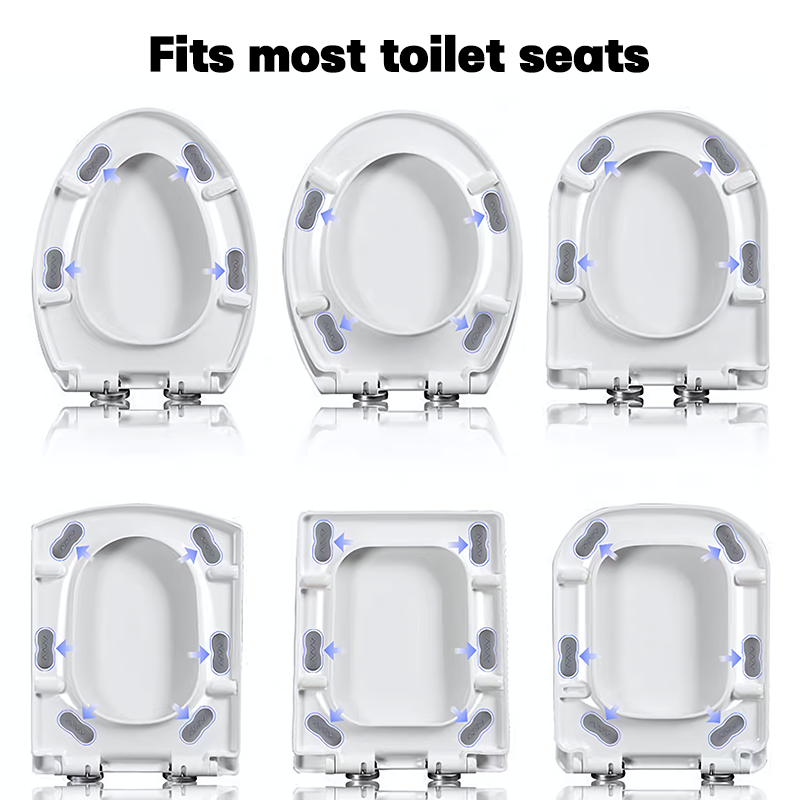 Universal Self Adhesive Toilet Seat Bumpers Anti Slip Shock Absorbing Pads Set