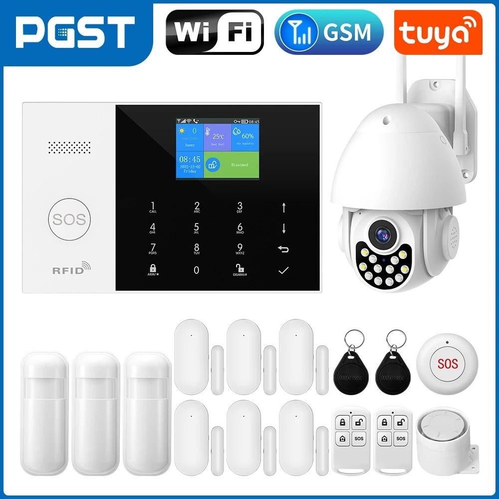 PGST Residential Tuya Smart GSM & WiFi Home Alarm System
