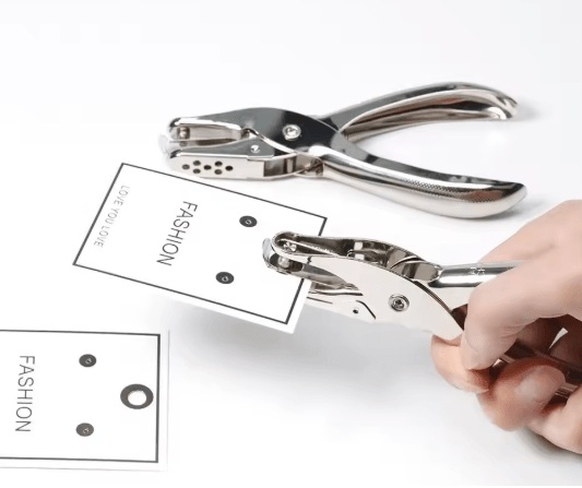 Handheld Metal Hole Punch Tool for Scrapbooking and Jewelry Cards