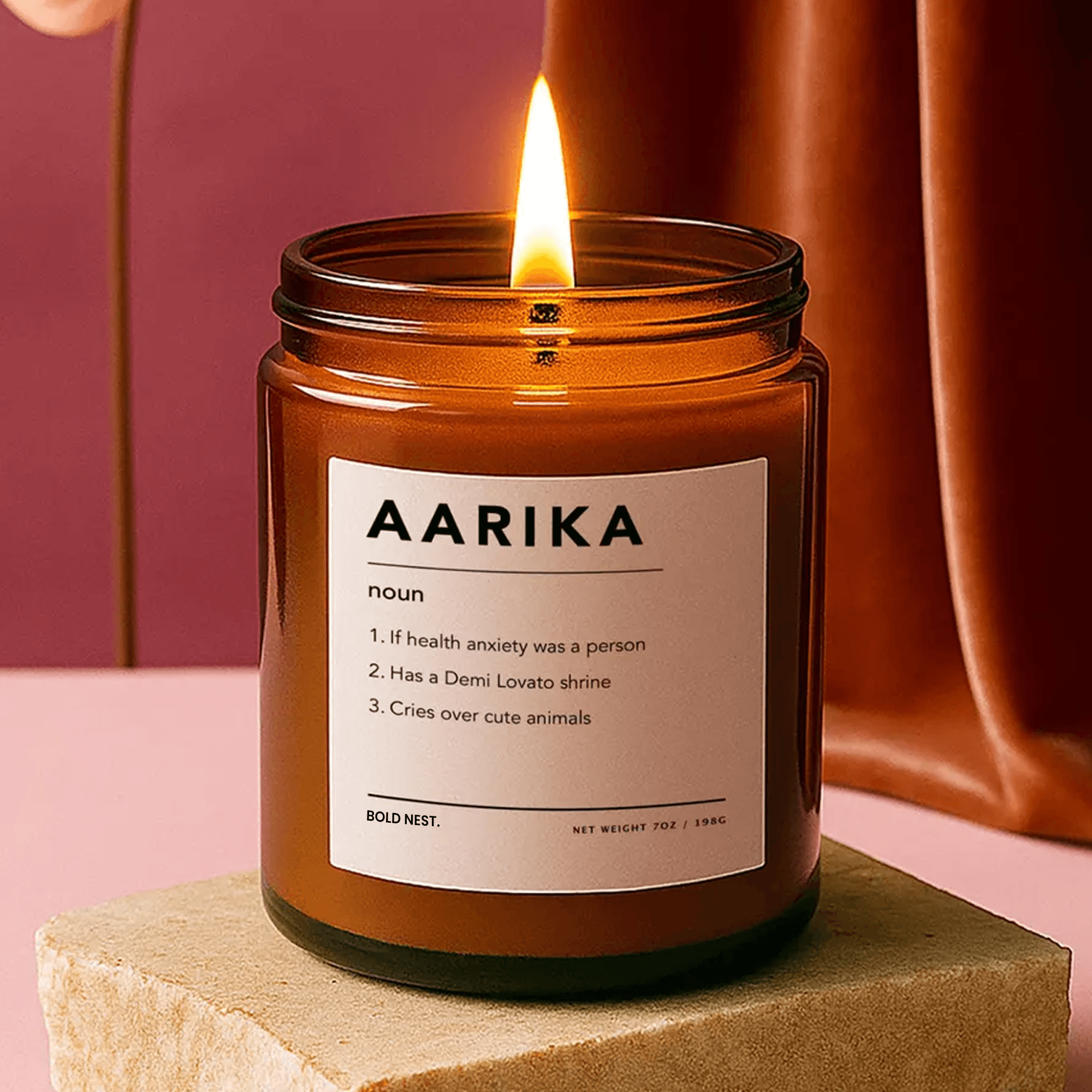 Personalized Name Definition Candle Custom Funny Candle Gift Best Friend Gift Birthday Gift Custom Name Candle