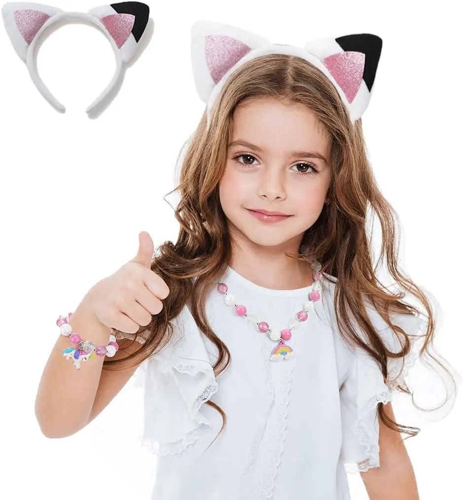 Pink Cat Party Headband
