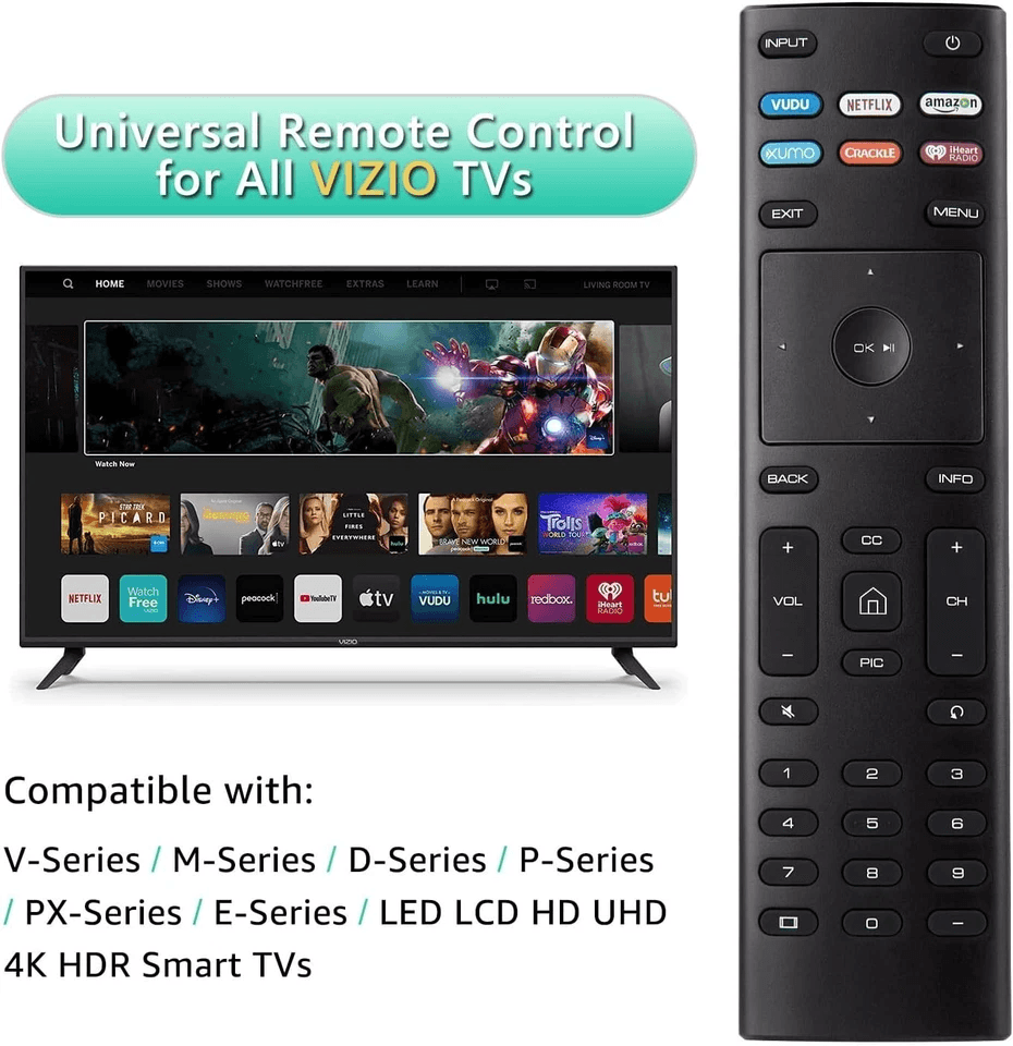 Universal Smart TV Remote Control, Amazon, Netflix, iHeart, 6 Key Functions
