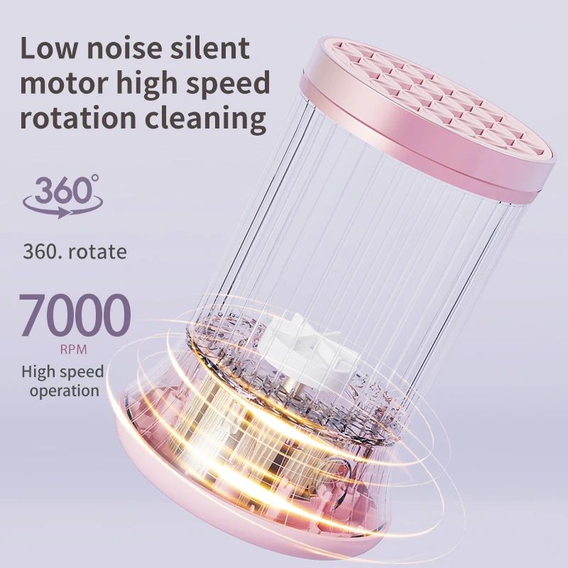 Electric Makeup Brush Cleaner with Drying Function