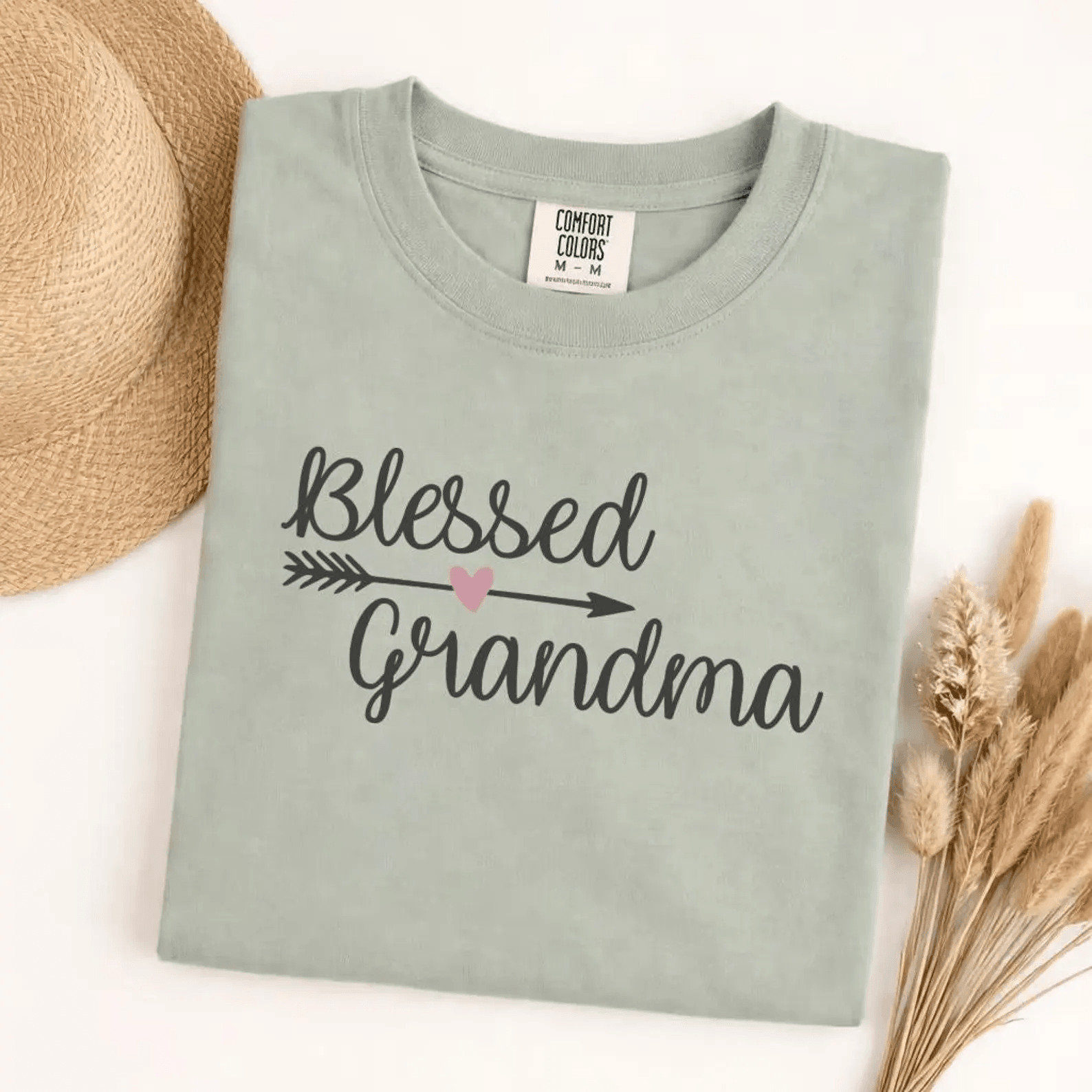 Blessed Grandma Shirt Floral Comfort Colors Tee Mothers Day Gift