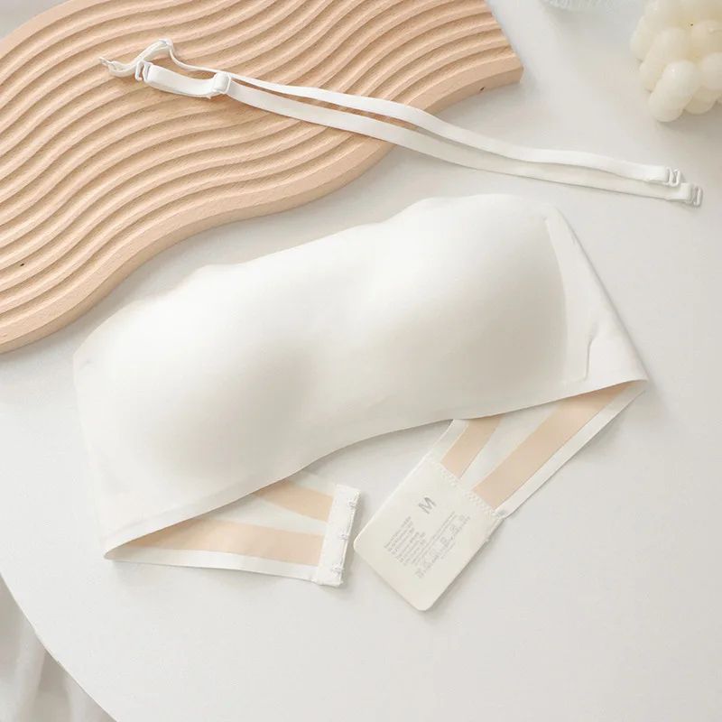 Seamless Anti-Slip Strapless Push Up Bra – Wireless Invisible Tube Top Bralette