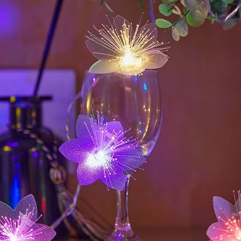 Battery Operated Fiber Optic Fairy Light Garland