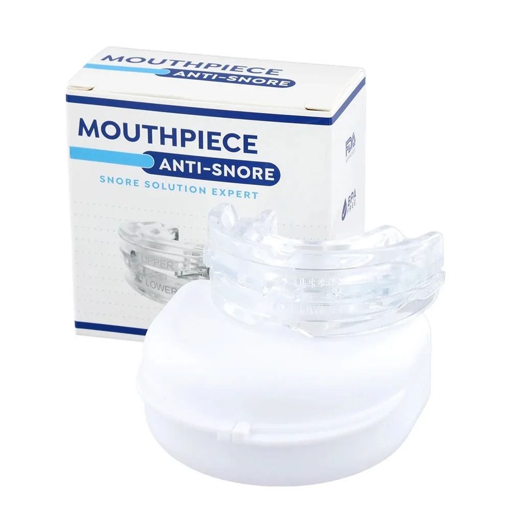 Anti Snoring Bruxism Mouth Guard with Storage Box for Better Sleep Quality