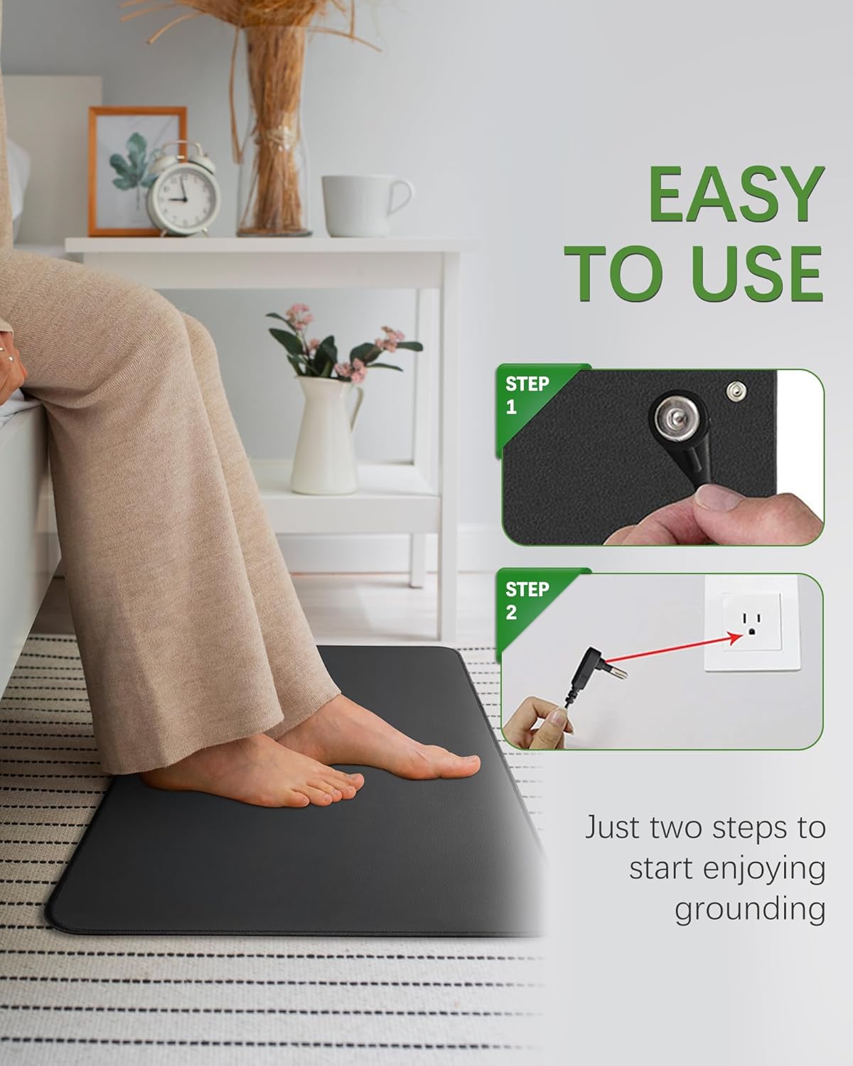 Grounding Mat Earthing Pad for Desk and Sleep Support Natural Wellness Grounding Pad