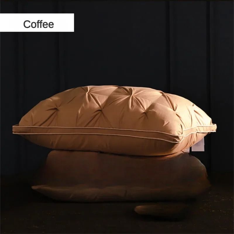 Luxury Goose Down Pillow with Soft Cotton Cover
