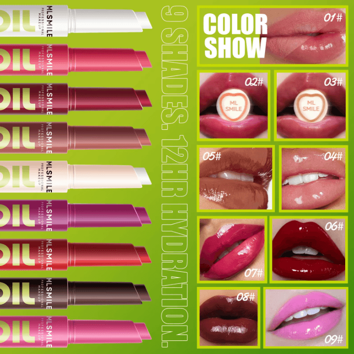 MLSMILE Silky Click Hydrating Lip Gloss – Mirror Shine Press Lip Balm Gloss for Smooth, Radiant Lips