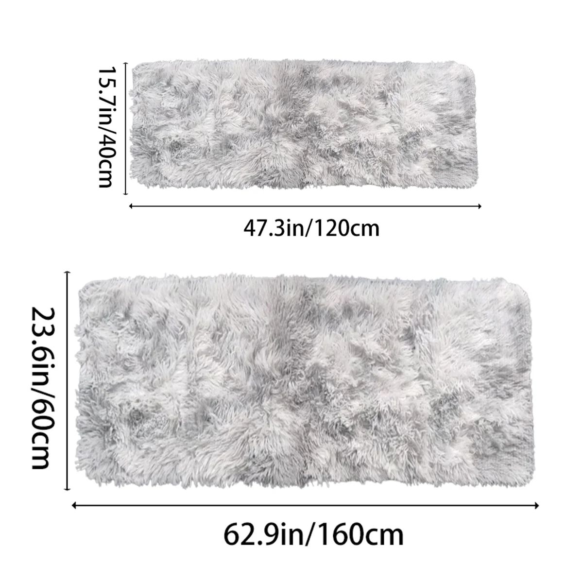 Ultra Soft Fluffy Area Rug – Non-Slip Shaggy Bedroom & Living Room Carpet