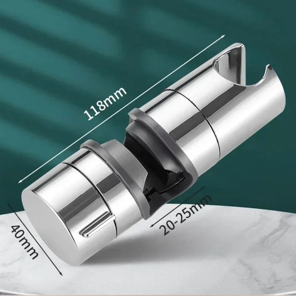 Universal Adjustable shower head holder for 18 to 25mm Shower Rail