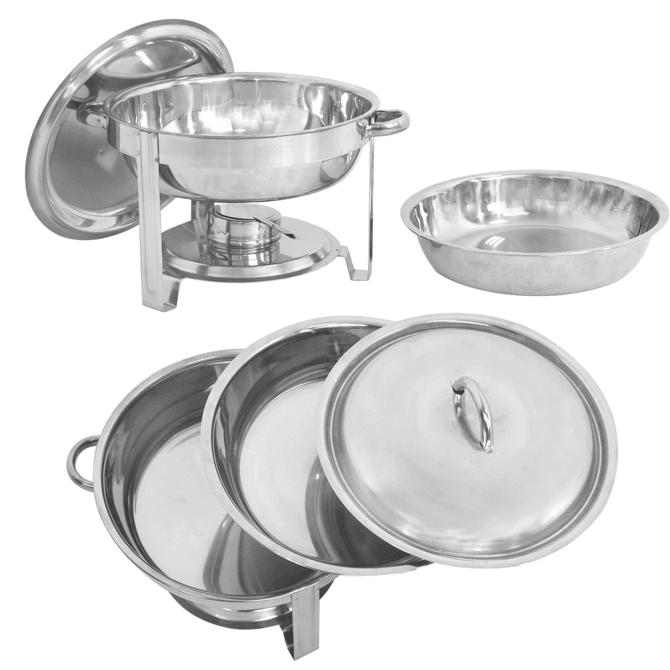 Stainless Steel Chafing Dish Set, Buffet Catering Food Warmers, Heavy Duty Chafer Trays for Wedding, Party, Banquet