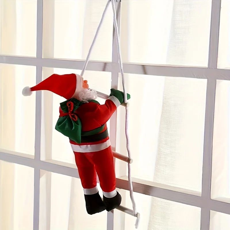 Santa Claus Ladder Wall Decoration Christmas Hanging Decor