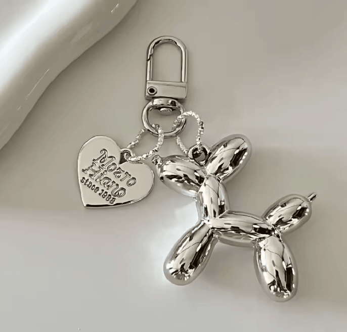 Jelly Balloon Dog Keychain Pendant