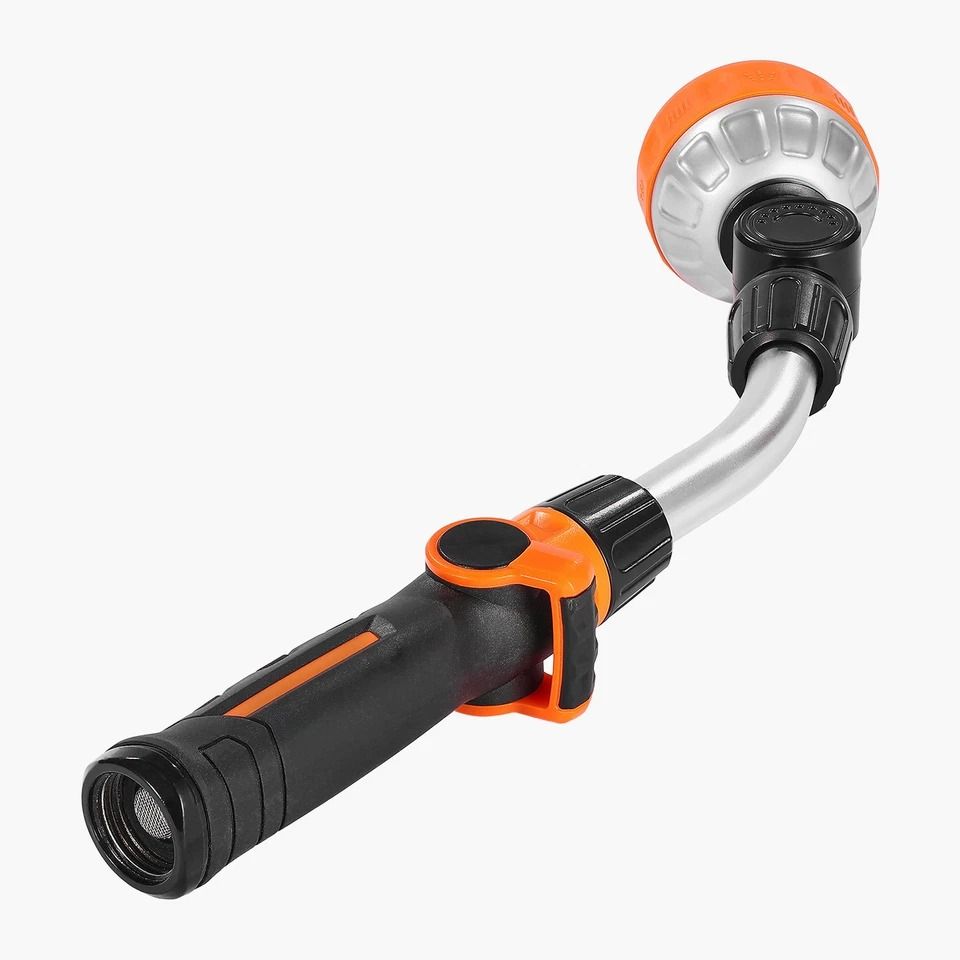 Heavy Duty Garden Hose Watering Wand with Spray Patterns & Swivel Head