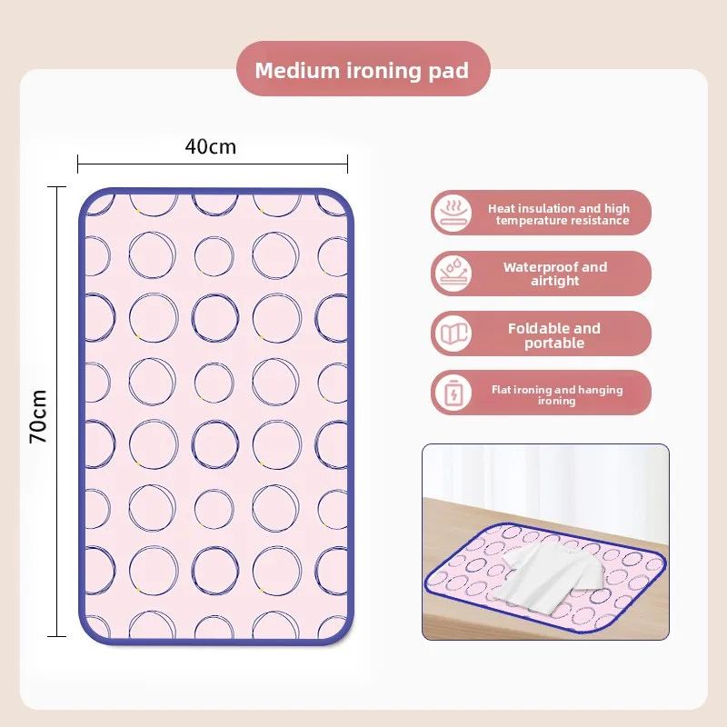 Foldable Ironing Pad with Heat Resistant Gloves