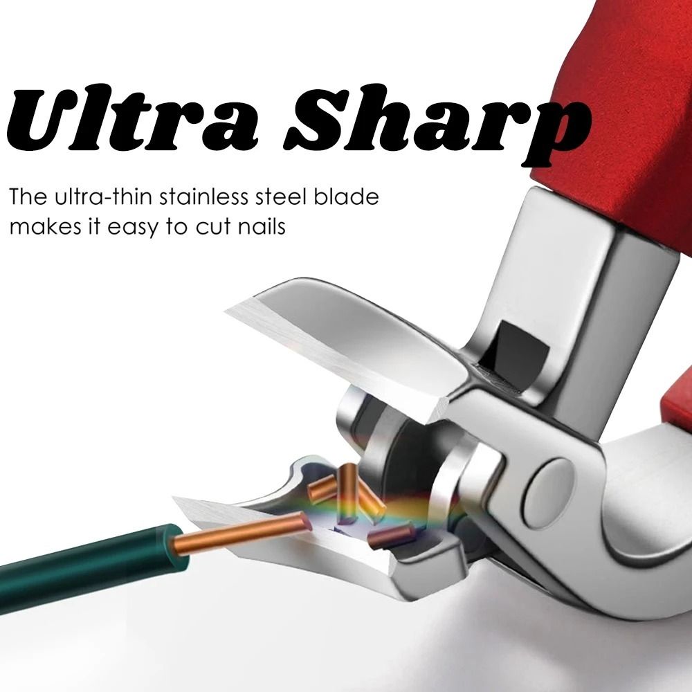 Anti-Splash Nail Clipper for Thick & Ingrown Nails, Cleaner Trims With Better Control