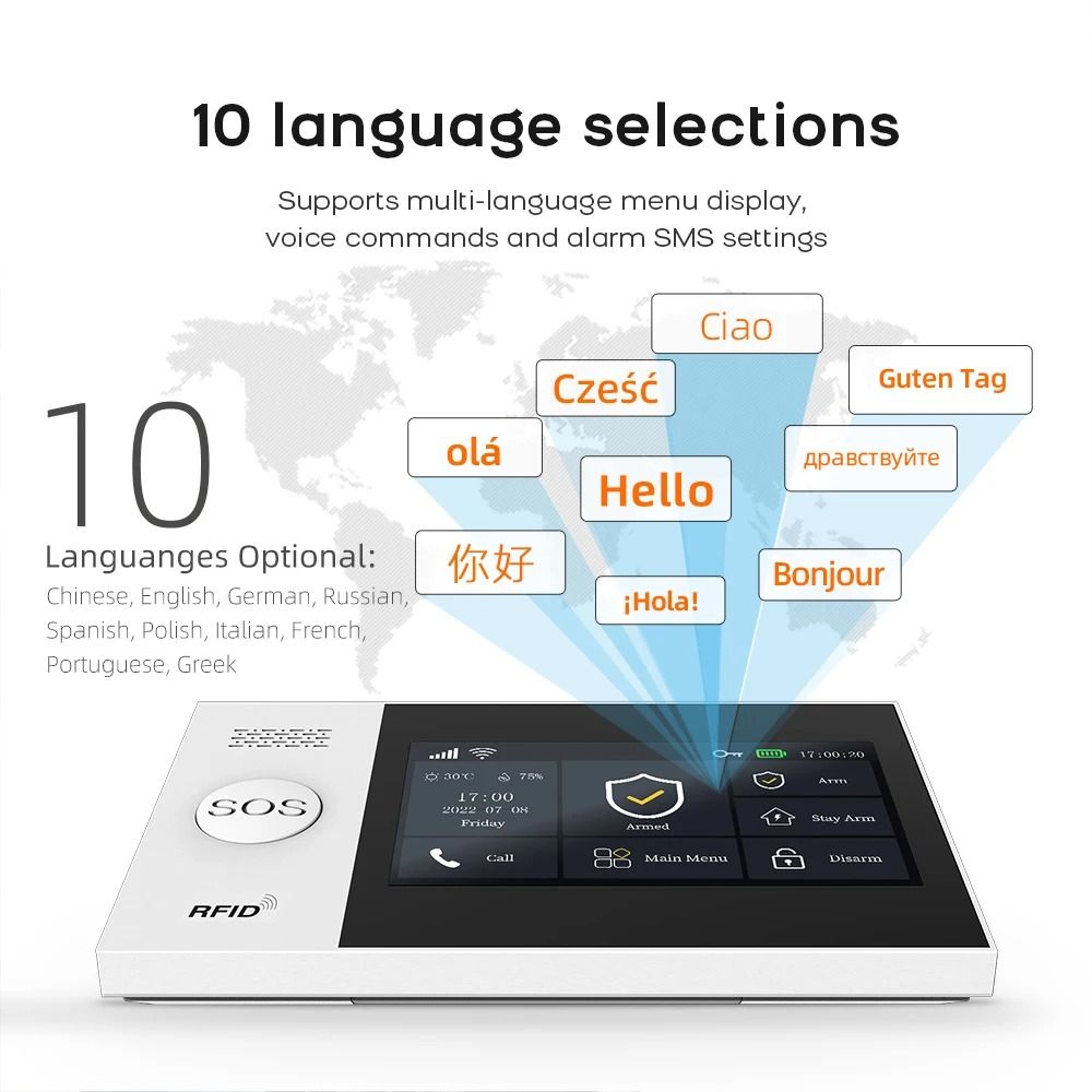 Smart 4.3 Inch HD Touch Security Command Center