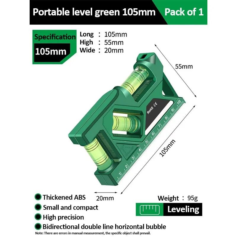 Mini Magnetic Level Gauge High Precision Pocket Measurement Tool