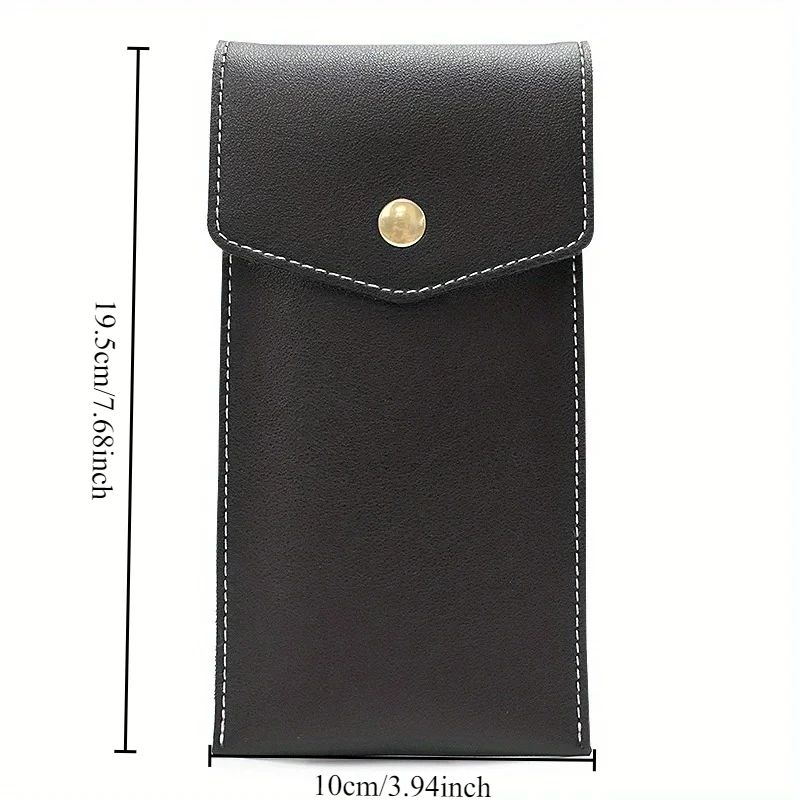 PU Leather Large-Capacity Pencil and Stationery Case