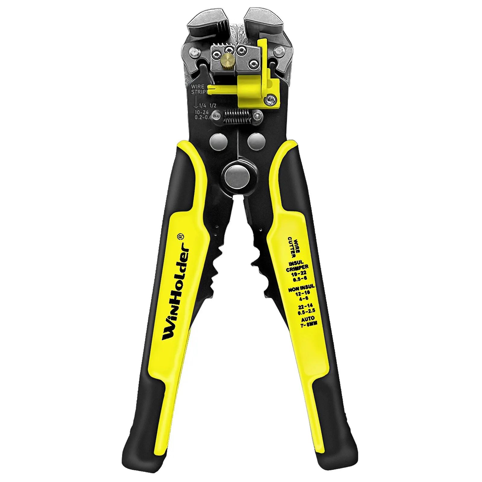 Automatic Wire Stripper Cutter Crimper - Professional Electrician Cable Tool, 10–24 AWG Multifunction Pliers