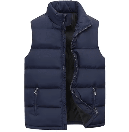 Mens Winter Vest Jacket Warm Waterproof Sleeveless Zipper Waistcoat
