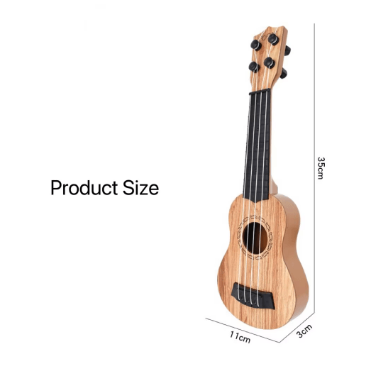 Kids Mini Guitar Toy 35cm Ukulele-Style Musical Learning Instrument