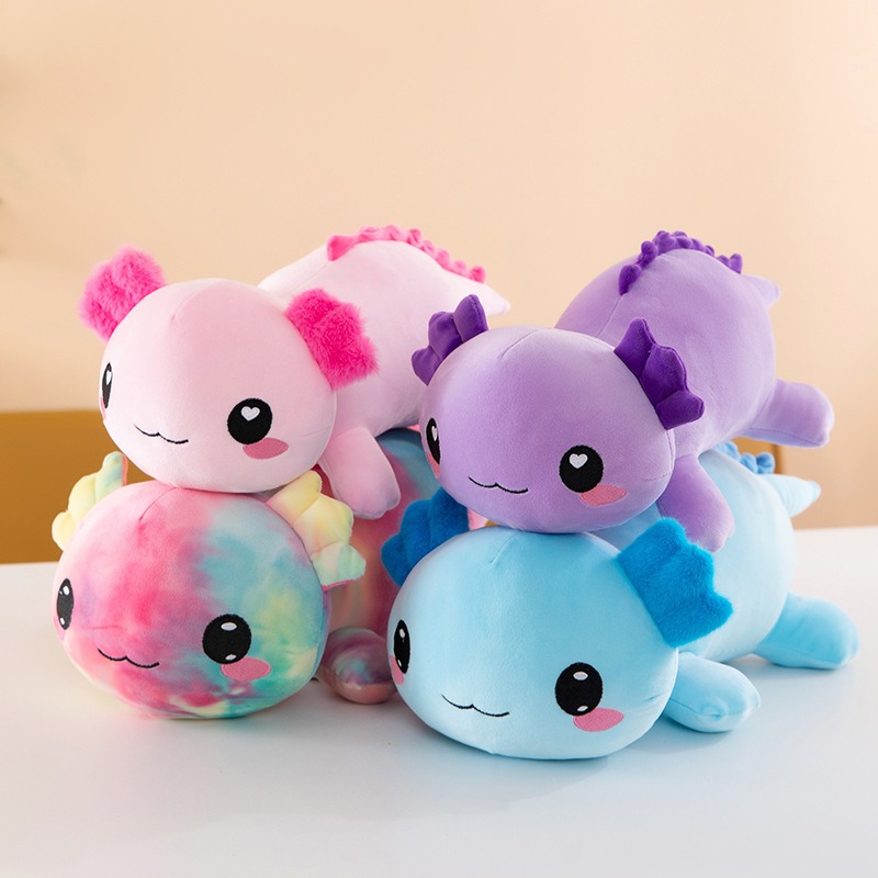 Super Soft Plush Salamander Stuffed Toy Cute Axolotl Animal Pillow for Kids and Home Decor