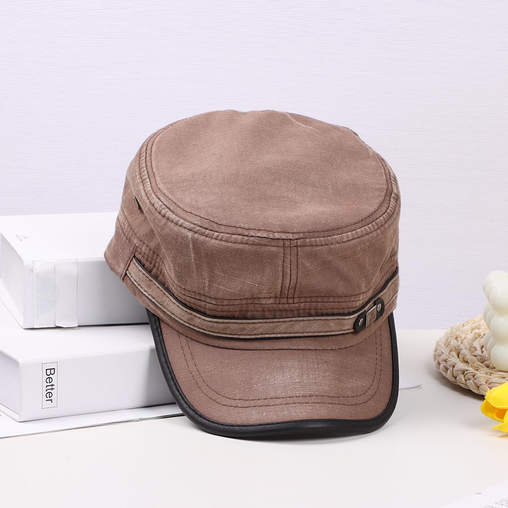 Sun Cap Hat Cadet Men Cotton Breathable Baseball Cap for Summer