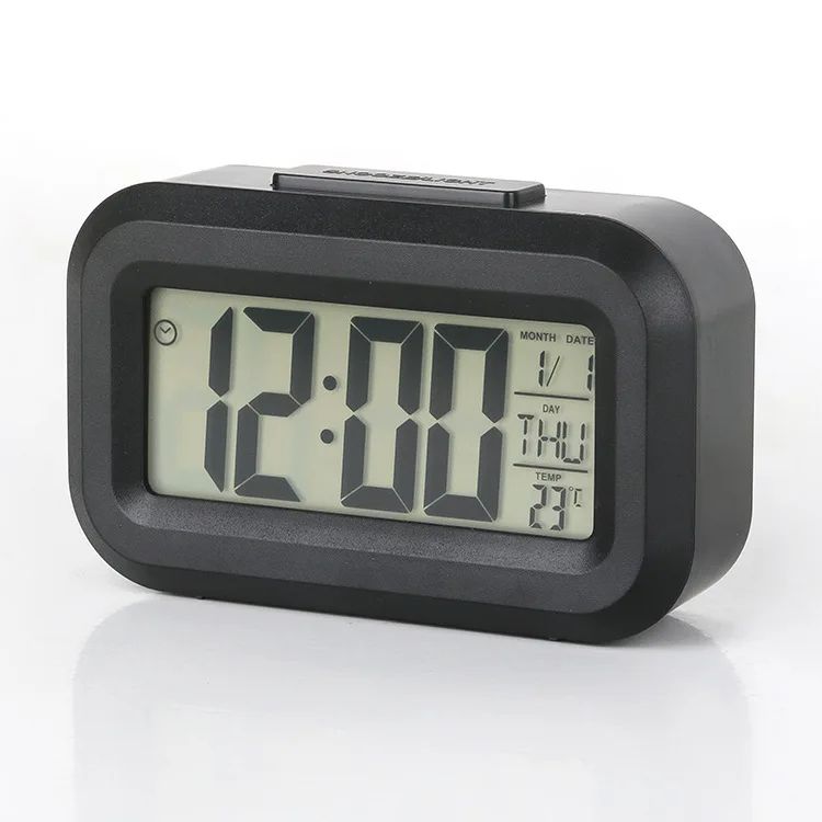 SmartGlow Digital Alarm Clock with Backlight, Snooze, Calendar and Temperature Display