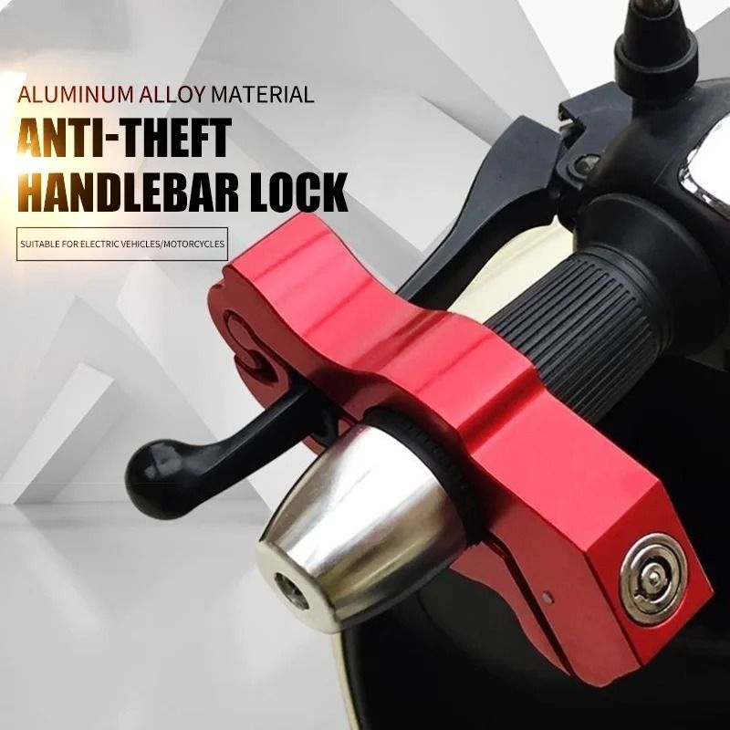 Heavy Duty Motorcycle Throttle and Brake Grip Lock with Anti-Theft Security