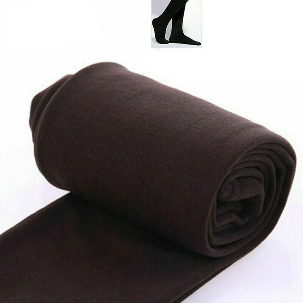 Womens Thermal Fleece Pantyhose Warm Fleece Lined Tights Winter Full Foot Leggings
