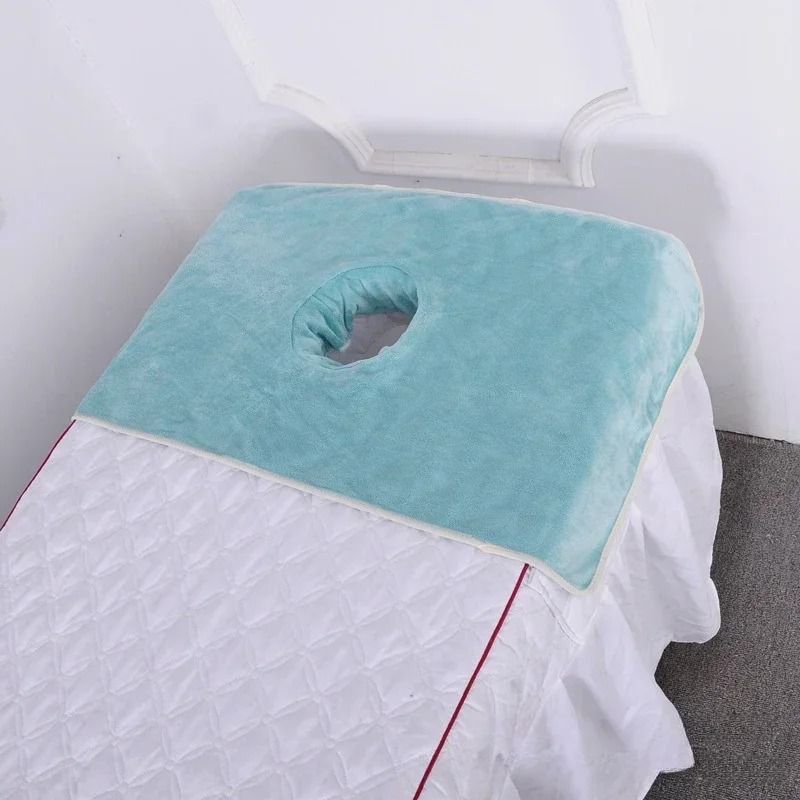 Thickened Spa Massage Table Face Towel Large Massage Bed Face Cover with Breathing Hole