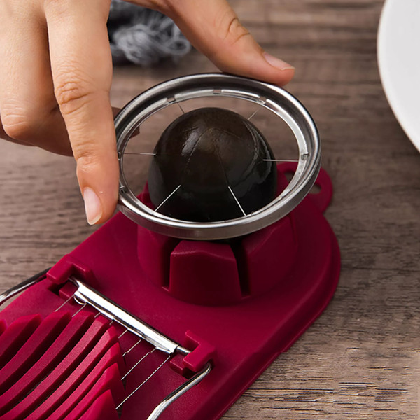 2-in-1 Stainless Steel Egg Slicer & Vegetable Cutter