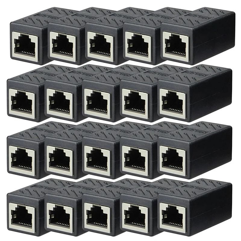 RJ45 Ethernet Coupler Cat6 Cat5e Female to Female LAN Cable Extender