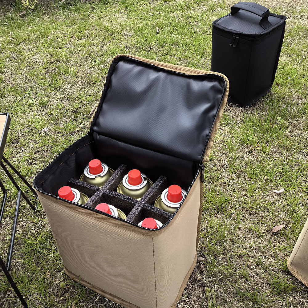 Portable Camping Gas Canister Storage Bag Anti-Collision Fuel Cylinder Protective Case