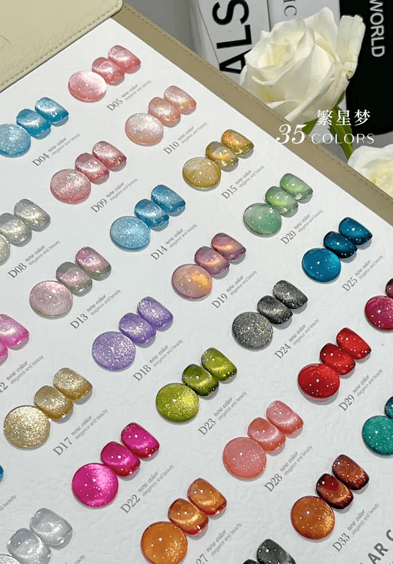 9D Magnetic Cat Eye Gel Polish Set – Luxury Chameleon UV Nail Kit