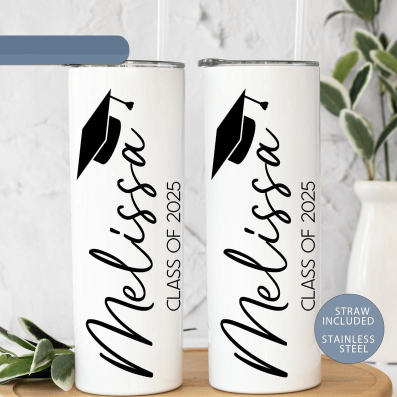 Class of 2026 Tumbler Personalized Name Cup Graduate Gift Insulated Travel Mug