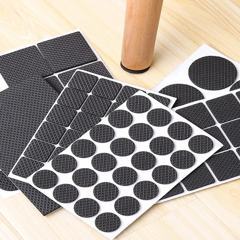 Furniture Pads, Adhesive Rubber DIY Furniture Feet Pad, Table Legs Stools, Chairs Mats, Table And Chair Foot Protect