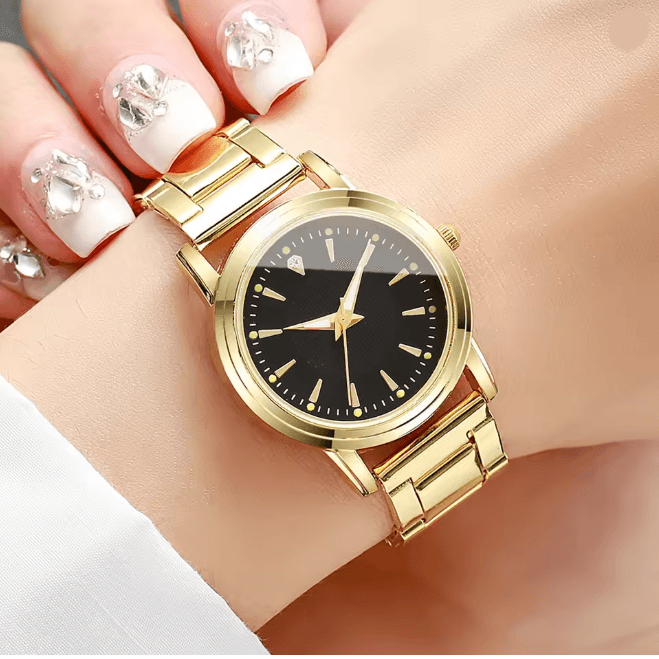 Couple Business Quartz Watch Set Classic Analog Style