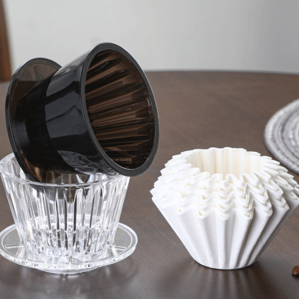 Crystal Eye Pour Over Coffee Dripper, Coffee Filter Papers Sheets Set for Coffee