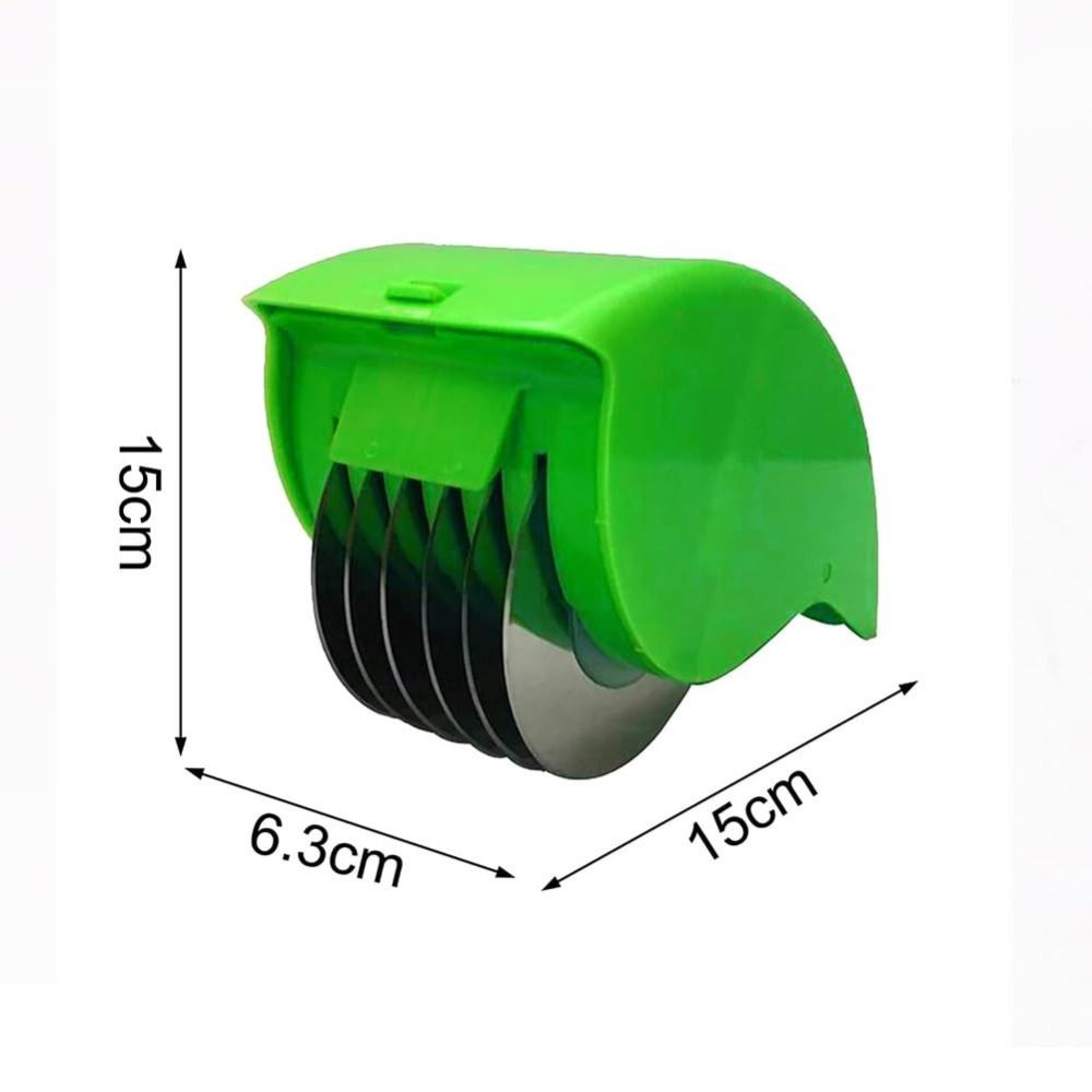 Premium Manual Herb Chopper & Vegetable Cutter Tool Parsley Chopper Roller with Stainless Blade