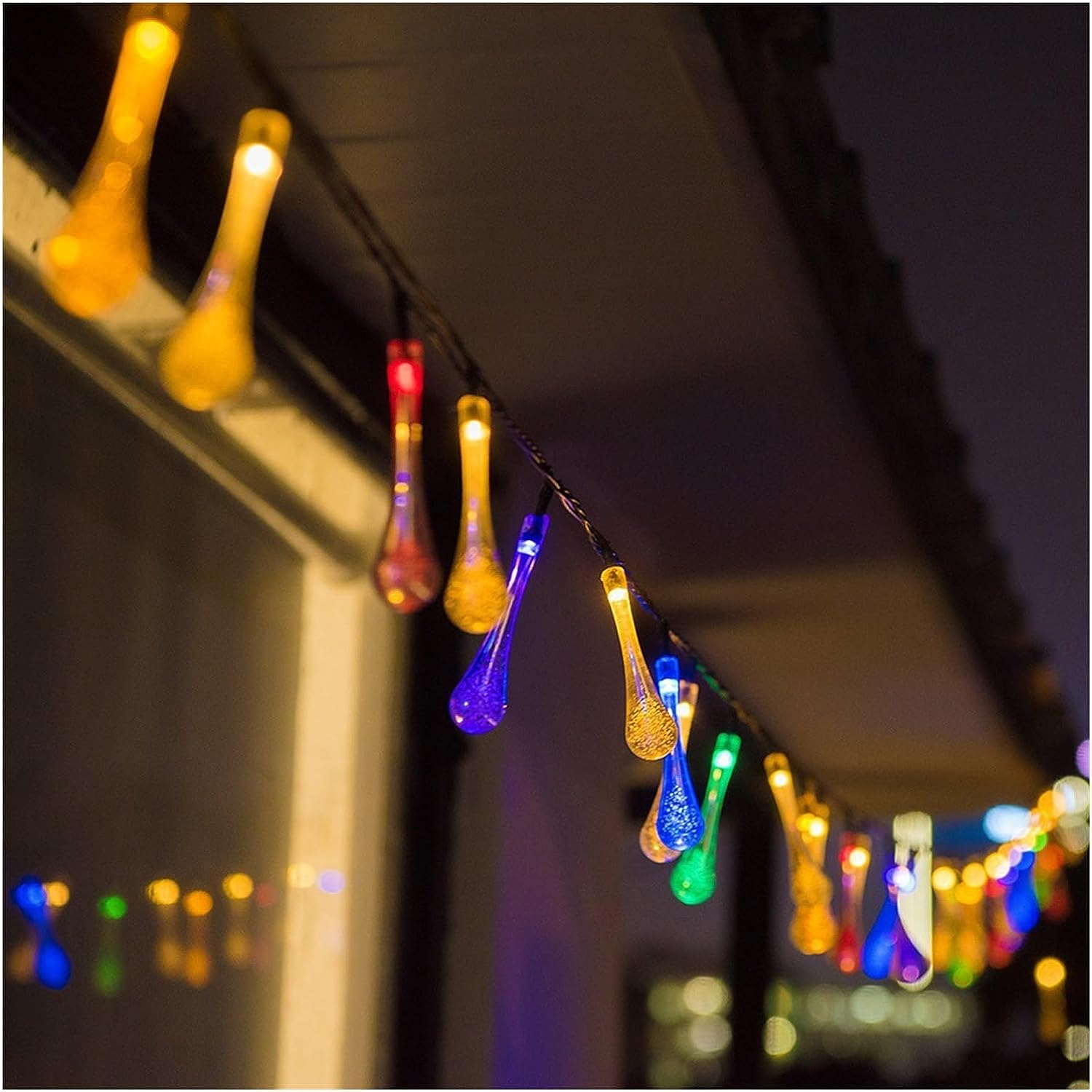 Solar Powered LED String Lights Patio