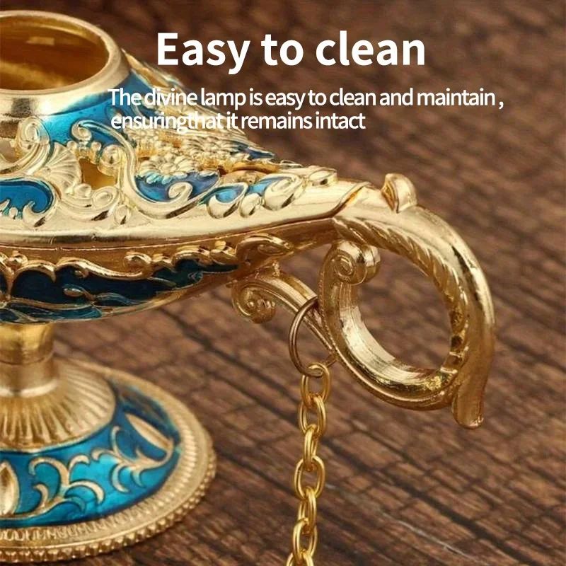 Vintage Aladdin Genie Lamp Metal Decor