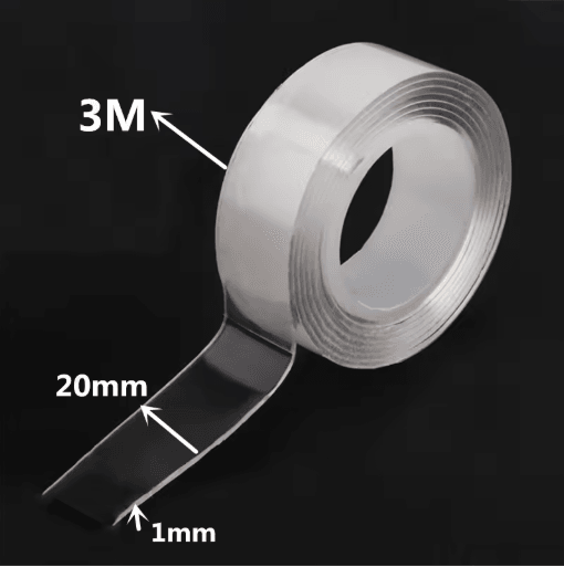 Reusable Nano Tape Double Sided Adhesive 1 to 5M Transparent Waterproof and Cleanable Mounting Tape