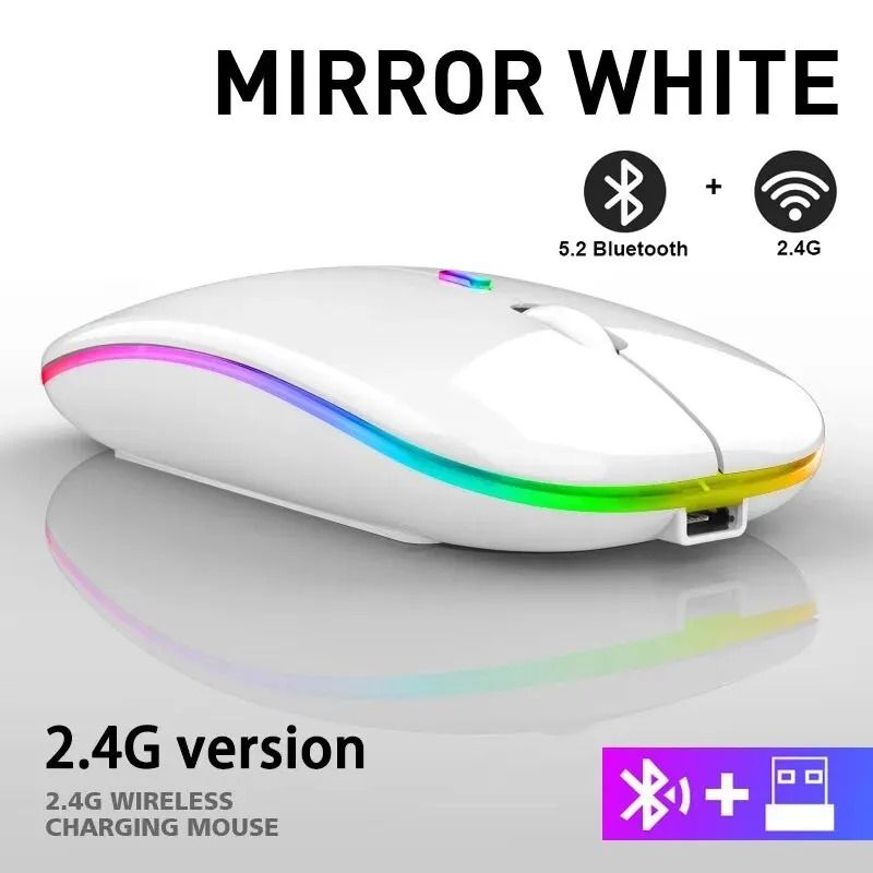 Wireless RGB Rechargeable Bluetooth Mouse